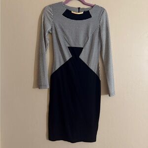 Elegant Black and White Women's Dress